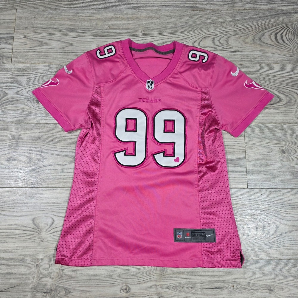 Houston Texans JJ Watt #99 Pink Breast Cancer Awareness Jersey- Womens Medium
